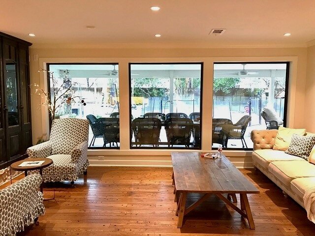 Living Room (Window Replacement) - Increased natural light with these larger picture windows 