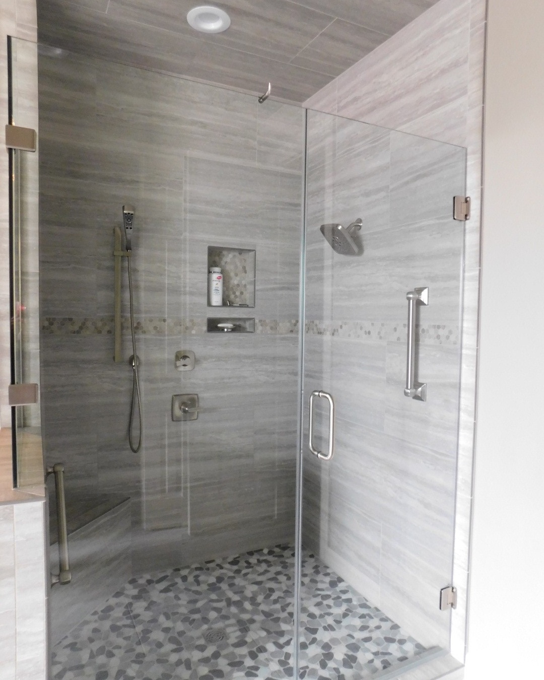 Master Bath Renovation Houston (Shower) - Brand new shower, all new fixtures, new tile