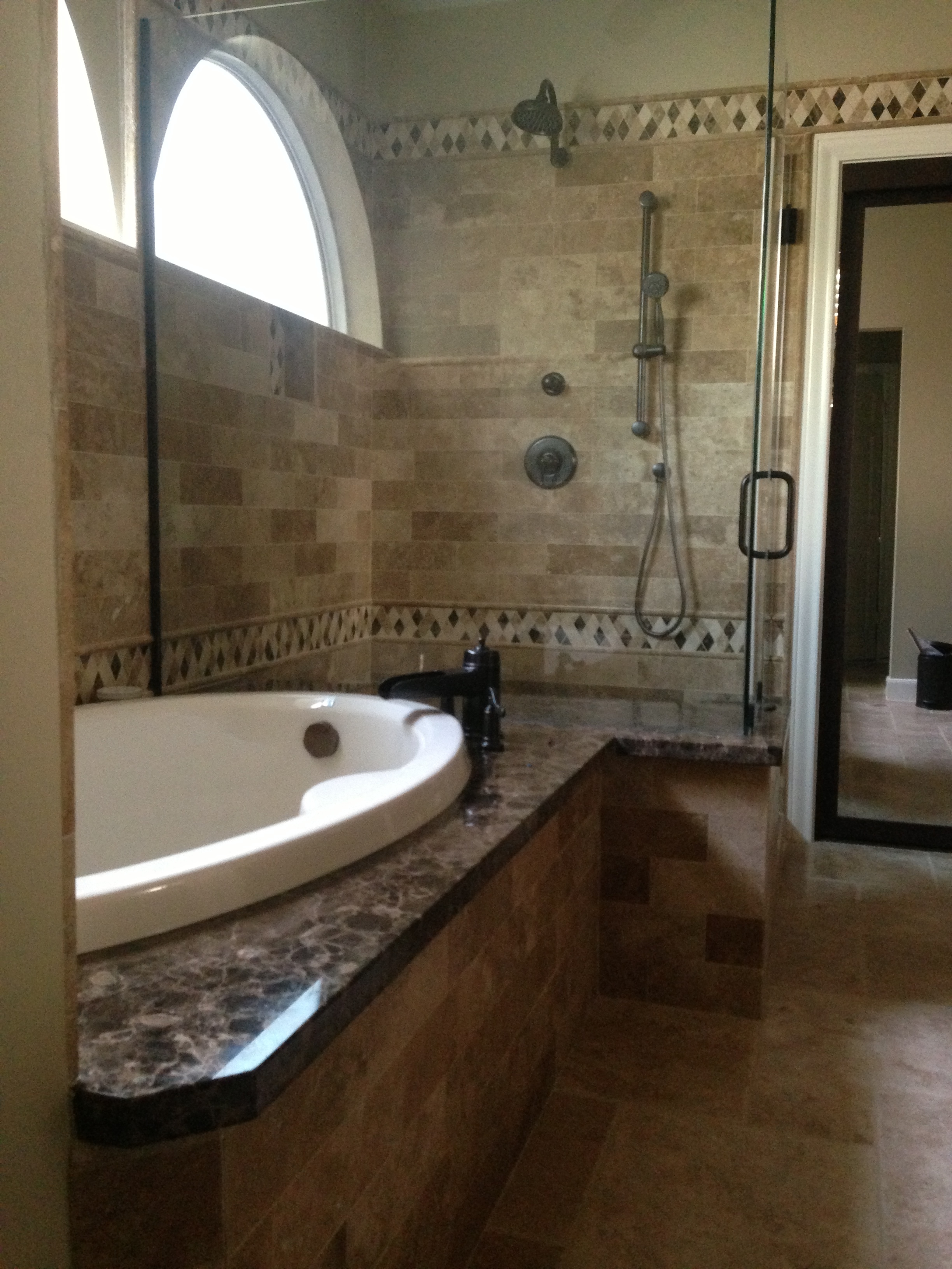 Soaker tub and shower 