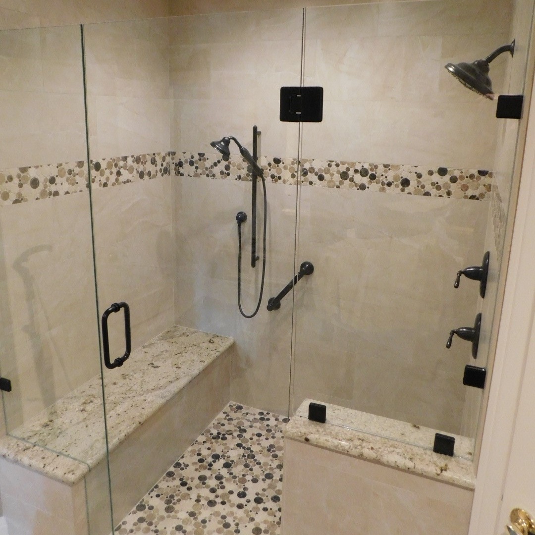 Champions Master Bath Remodel - Complete tub to zero entry shower conversion