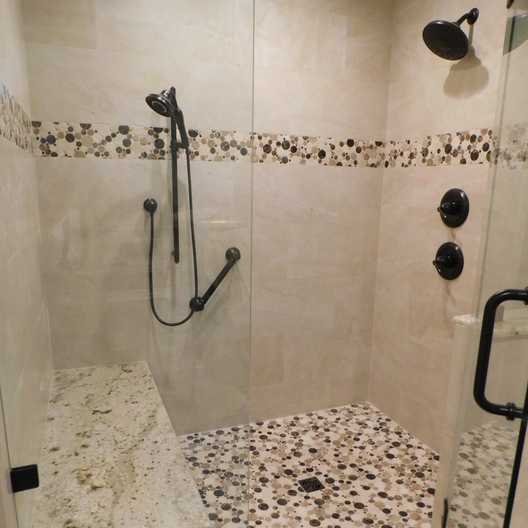 Master Bath Renovation Spring - Tub to Shower conversion