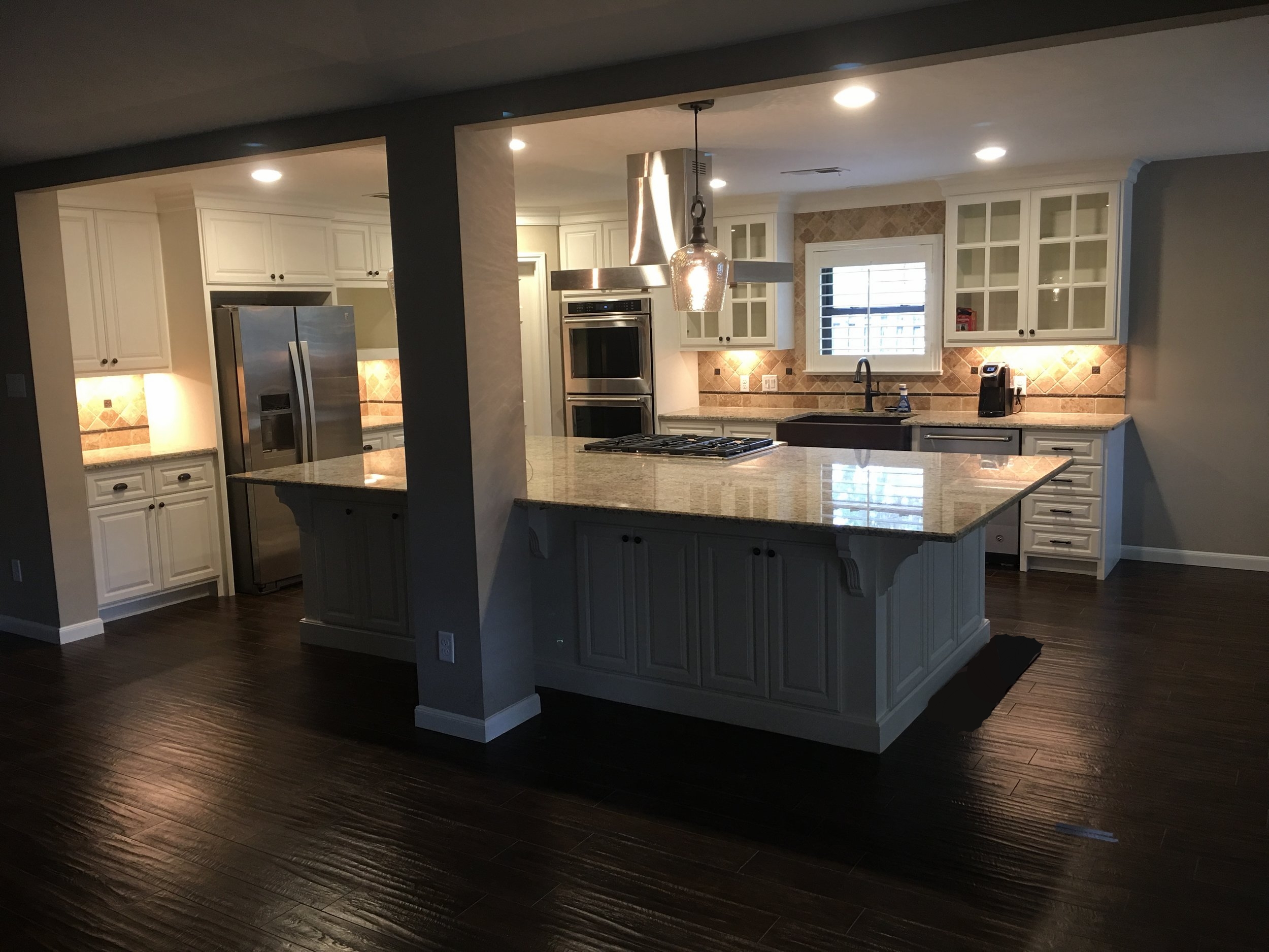Another angle of this beautiful full kitchen remodel 