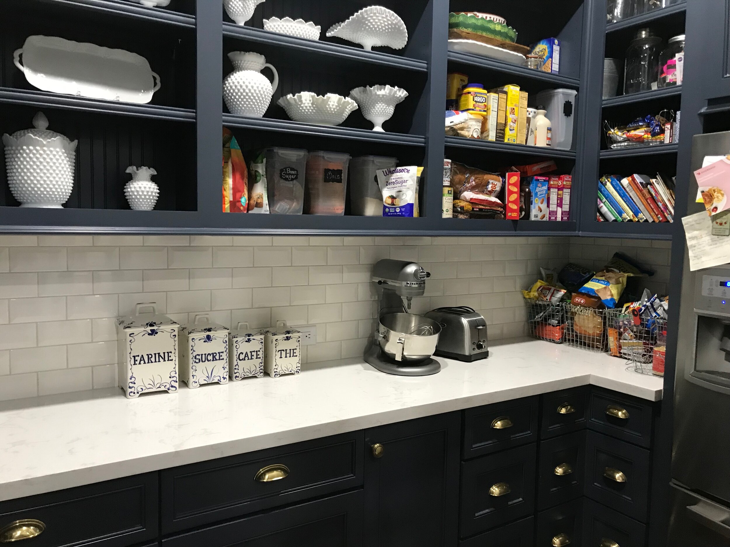 Interior Remodel in Cypress - New butler’s pantry, counter top, tile back splash, and custom cabinets