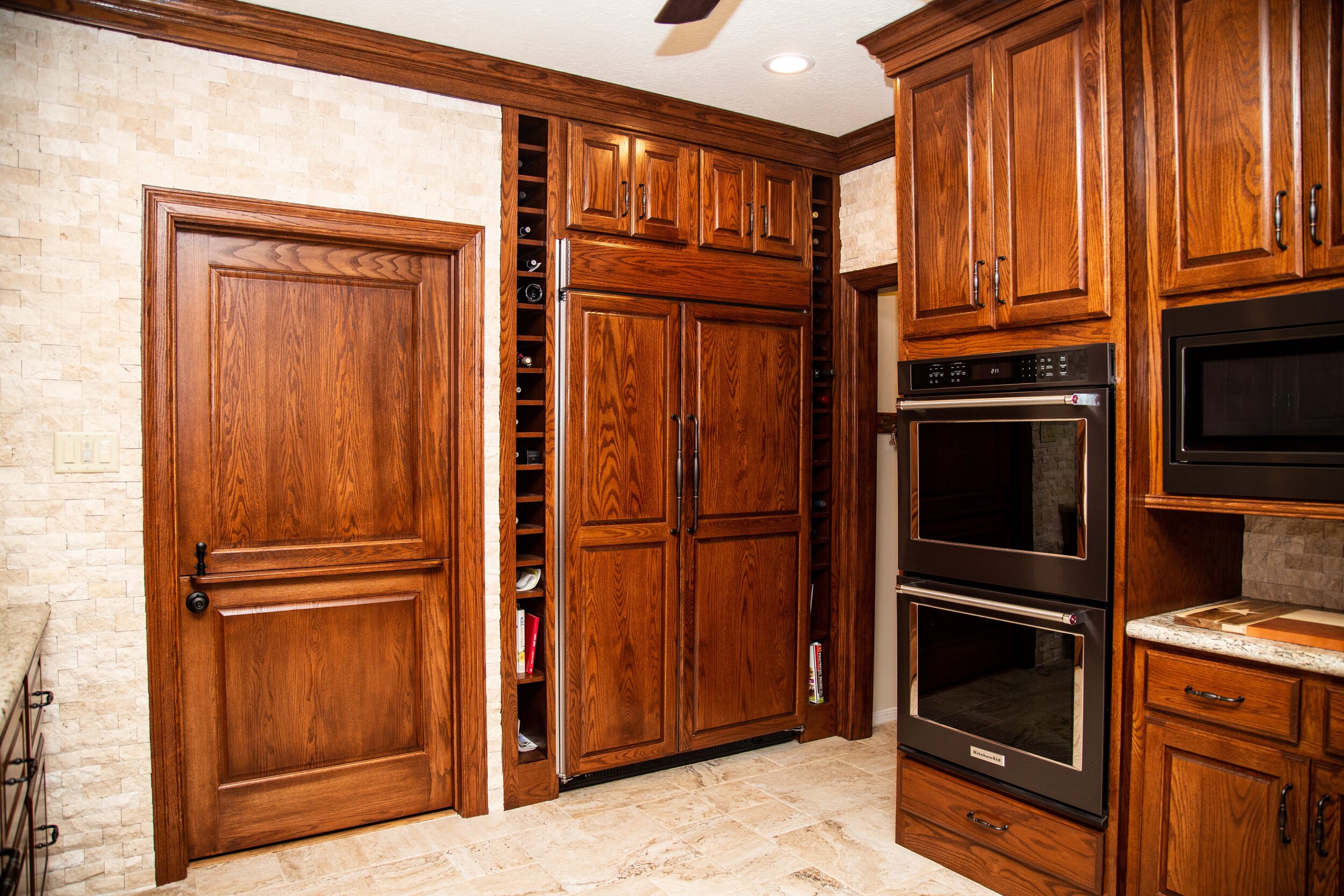 Wine cubbies & Dutch door